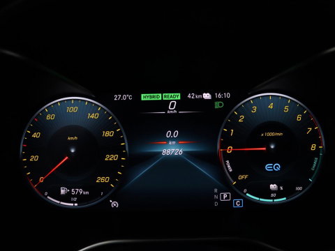 Mercedes-Benz C-Klasse Estate 300 e Business Solution AMG Limited d | SOH 88,2% | Leder/alcantara | Cruise control | Lane assist | Elektrische achterklep | 360 camera | Park assist | Carplay | Sfeerverlichting