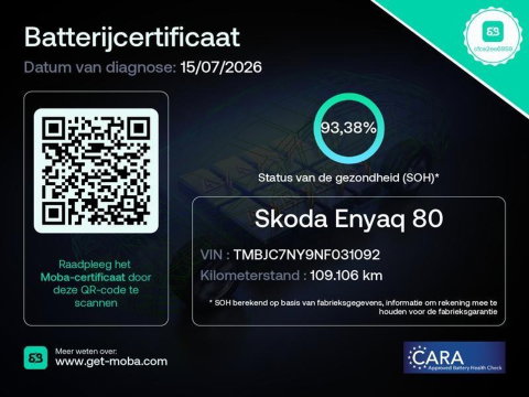 Škoda Enyaq iV 80 SPORTLINE/ MATRIX LED/ CAMERA/ KEYLESS/ SOH 93%