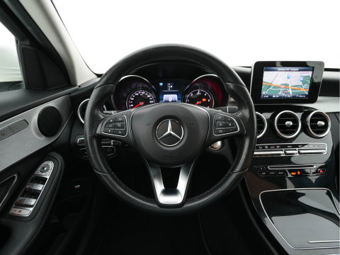 Mercedes-Benz C-Klasse Estate 200 CDI Business Solution Aut. *FULL-LED | LEATHER-FABRIC |  NAVI-FULLMAP | CAMERA | HEATED-SPORTSEATS | SHIFTPADDLES | CRUISE | KEYLESS | TOWBAR | 17''ALU*