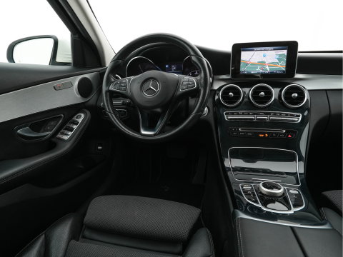 Mercedes-Benz C-Klasse Estate 200 CDI Business Solution Aut. *FULL-LED | LEATHER-FABRIC |  NAVI-FULLMAP | CAMERA | HEATED-SPORTSEATS | SHIFTPADDLES | CRUISE | KEYLESS | TOWBAR | 17''ALU*