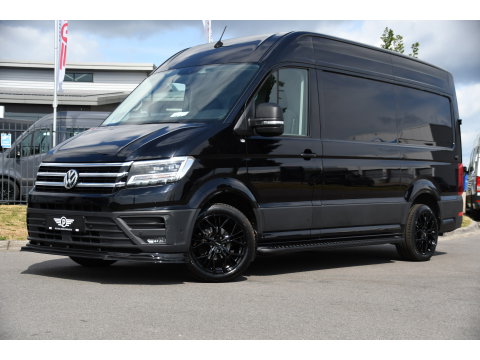Volkswagen Crafter 35 2.0 TDI L3H3 Black Edition Full options! Adaptieve Cruise, Camera, Carplay, LED, Standkachel, Stoelverwarming, Dodehoek, Massagestoel, Automaat, Uniek!
