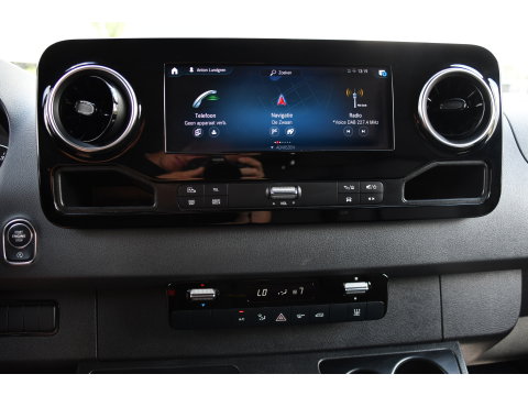 Mercedes-Benz Sprinter 315 1.9 CDI L1H1 PB Edition Adaptieve Cruise, Camera, Carplay, NAVI, LED, 10,5'' Mbux, LED, Automaat, Trekhaak, Stoelverwarming, Standkachel, Leder, Uniek!