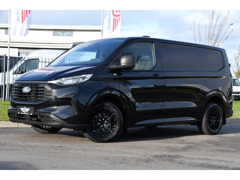 Ford Transit Custom 300 2.0 TDCI L1H1 Black Edition Virtual, Cruise, Carplay, Camera, LED, Automaat, 136pk, Stoelverwarming, Multimedia, Uniek!