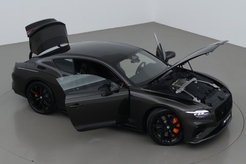 Bentley Continental GT 4.0 V8 Hybrid | Spectre Brown | Carbon Styling Edition | Touring Specification | Rotating Display | Akrapovič Uitlaat | Massage+Ventilatie