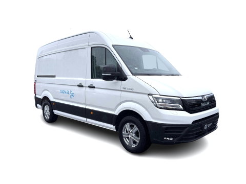 MAN eTGE Basis 36 kWh L3 H3 (2-FASE) {Soh-86%} Aut. *HEATPUMP | NAVI-FULLMAP | AIRCO | CRUISE | CAMERA | HEATED-ERGO-SEATS | PDC | DAB | WIFI | FULL-LED | CCS-FASTLOADER | 18"ALU*
