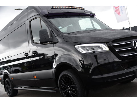 Mercedes-Benz Sprinter 319 3.0 CDI L2H2 DC Black Edition Adaptieve Cruise, 360 Camera, Carplay, LED, 10,5'' Mbux, Stoelverwarming, Automaat, 190pk, 3500kg Trekhaak, Uniek!