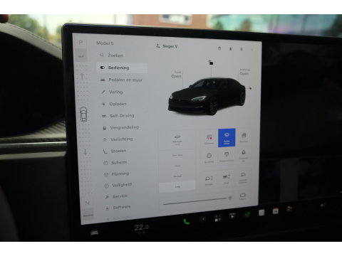 Tesla Model S Plaid 1020pk Yoke stuur FSD *BTW* *SOH 87%* Panoramadak Full Self Drive NLauto 21' LMV