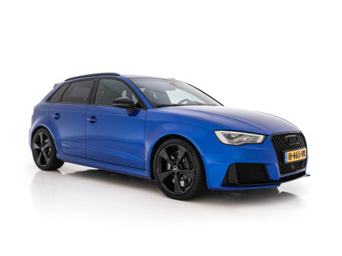 Audi RS3 Sportback 2.5 TFSI Quattro Pro Line Plus Black Optic Package (INCL-BTW) *MILLTEK-EXHAUST | ADAPTIVE-CRUISE | HEATED-SPORTSEATS | BANG&OLUFSEN | LEATHER | FULL-LED | NAVI-FULLMAP | PRIVACY-GLASS | SHIFTPADDLES | ECC | PDC | 19''ALU*