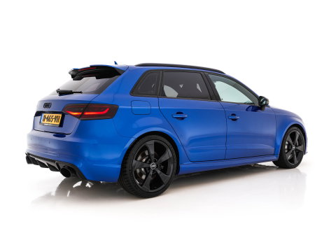 Audi RS3 Sportback 2.5 TFSI Quattro Pro Line Plus Black Optic Package (INCL-BTW) *MILLTEK-EXHAUST | ADAPTIVE-CRUISE | HEATED-SPORTSEATS | BANG&OLUFSEN | LEATHER | FULL-LED | NAVI-FULLMAP | PRIVACY-GLASS | SHIFTPADDLES | ECC | PDC | 19''ALU*