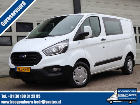 Ford Transit Custom 280 2.0 TDCI 130pk Euro 6 - DC 5 Pers. - Trekhaak - Airco - Navi