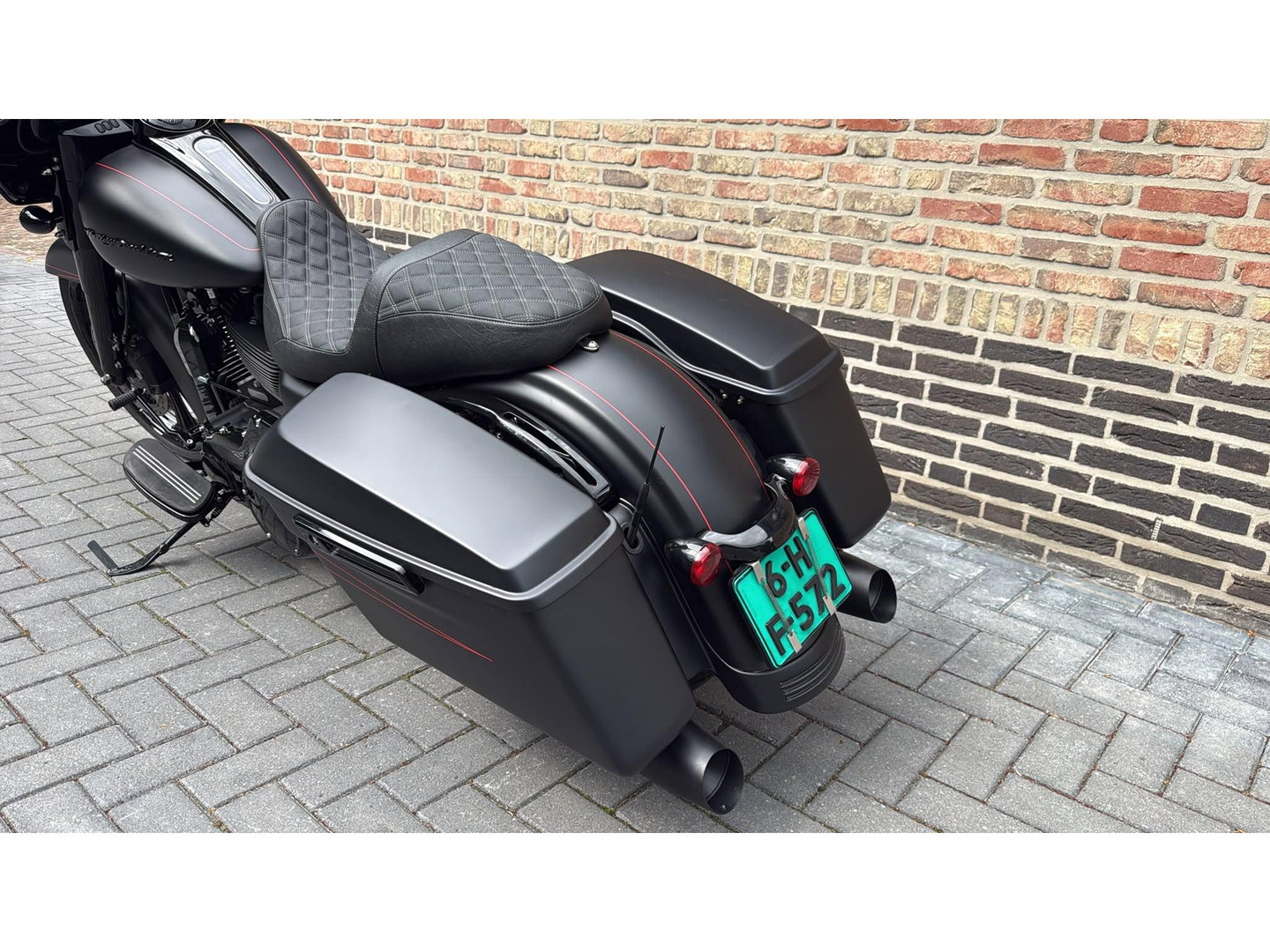 Harley Davidson 103 FLHX Street Glide 21INCH APE Mat Zwart Blackout Streetglide