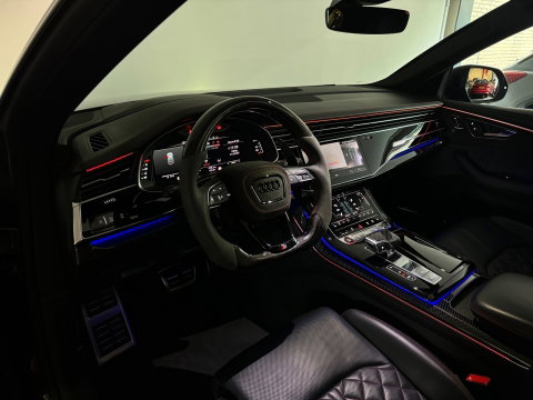 Audi Q8 4.0 TFSI SQ8 quattro Carbon|Massage|Trekhaak|Sfeer|Nachtzicht