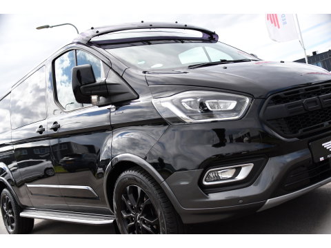 Ford Transit Custom 320 2.0 TDCI L2H1 Active DC Black Edition Adaptieve Cruise, Camera, Carplay, 170pk, Automaat, Leder, Sensoren, 2 x Schuifdeur, LED, Uniek!