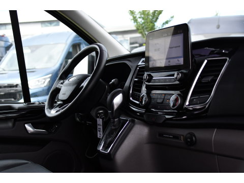 Ford Transit Custom 320 2.0 TDCI L2H1 Active DC Black Edition Adaptieve Cruise, Camera, Carplay, 170pk, Automaat, Leder, Sensoren, 2 x Schuifdeur, LED, Uniek!