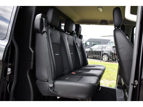 Ford Transit Custom 320 2.0 TDCI L2H1 Active DC Black Edition Adaptieve Cruise, Camera, Carplay, 170pk, Automaat, Leder, Sensoren, 2 x Schuifdeur, LED, Uniek!