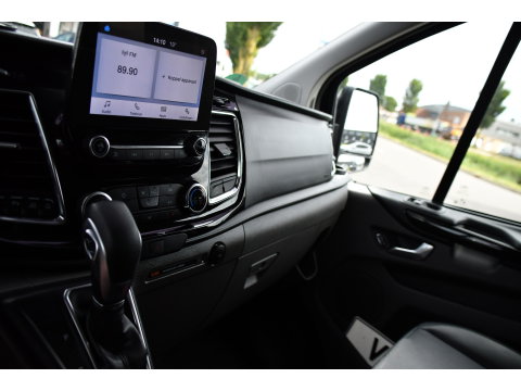 Ford Transit Custom 320 2.0 TDCI L2H1 Active DC Black Edition Adaptieve Cruise, Camera, Carplay, 170pk, Automaat, Leder, Sensoren, 2 x Schuifdeur, LED, Uniek!