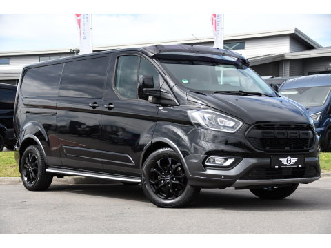 Ford Transit Custom 320 2.0 TDCI L2H1 Active DC Black Edition Adaptieve Cruise, Camera, Carplay, 170pk, Automaat, Leder, Sensoren, 2 x Schuifdeur, LED, Uniek!