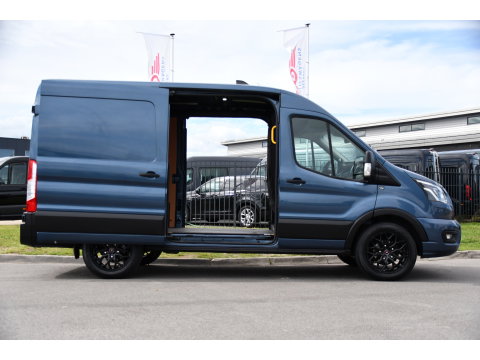 Ford Transit 350 2.0 TDCI L2H2 PB Edition Camera, Cruise, Carplay, 170pk, Stoelverwarming, Automaat, 2 x schuifdeur, LED, Sensoren, Multimedia, Uniek!
