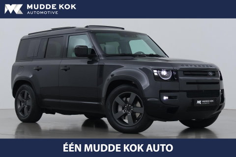 Land Rover Defender 110 P300e X-Dynamic HSE | Luchtvering | Stoelventilatie | Trekhaak | 360° Camera | Meridian | Stoel+Stuurverwarming | ACC