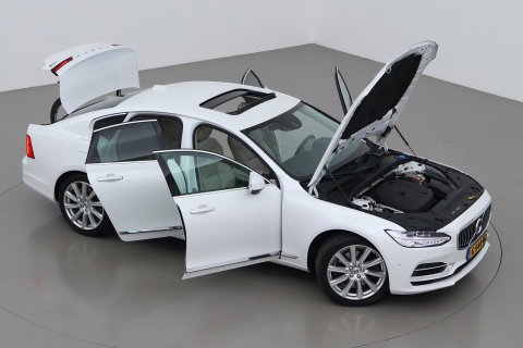 Volvo S90 T8 AWD Inscription | ACC | Schuifdak | Trekhaak | BLIS | Standkachel | Camera | Stoel+Stuurverwarming | 19 Inch