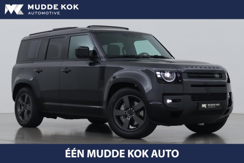 Land Rover Defender 110 P300e X-Dynamic HSE | Luchtvering | Stoelventilatie | Trekhaak | 360° Camera | Meridian | Stoel+Stuurverwarming | ACC