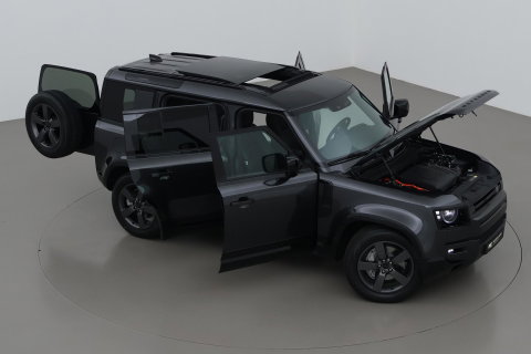 Land Rover Defender 110 P300e X-Dynamic HSE | Luchtvering | Stoelventilatie | Trekhaak | 360° Camera | Meridian | Stoel+Stuurverwarming | ACC