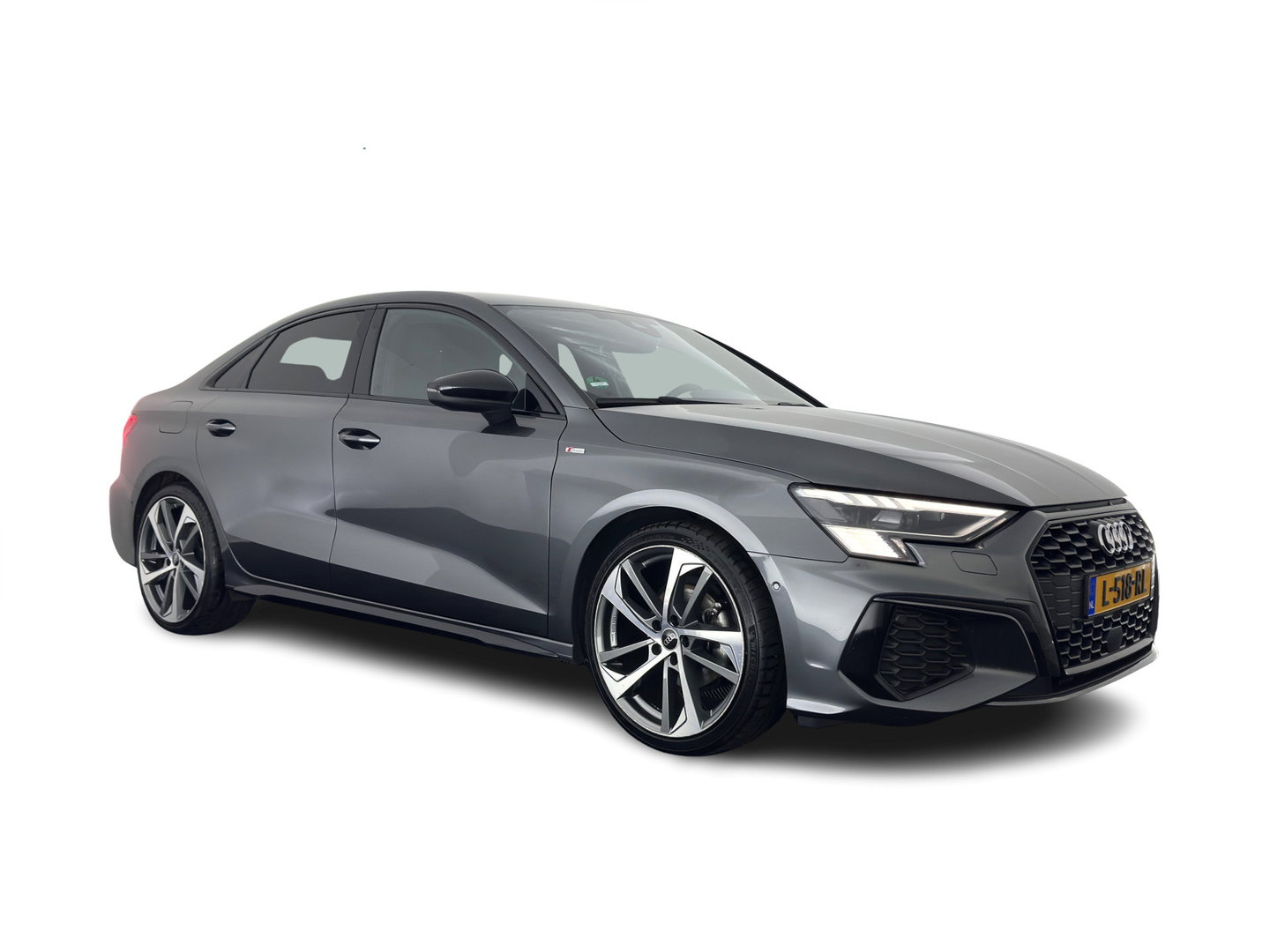Audi A3 Limousine 30 TFSI S edition S-Line (INCL.BTW) Aut. *LEATHER | MATRIX-LED | HEATED-SPORTSEATS | ADAPTIVE-CRUISE | CAMERA | DIGI-COCKPIT | NAVI-FULLMAP | PRIVACY-GLASS | AMBIENT-LIGHT | SHIFT-PADDLES | ECC | PDC | 18''ALU*