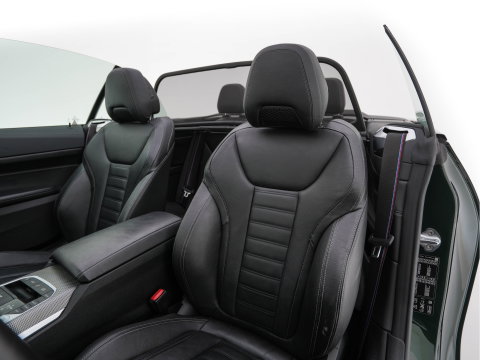 BMW 4 Serie Cabrio M440i xDrive High Executive (INCL-BTW) *LEATHER | LASER-LED | MEMORY-PACK | DIGI-COCKPIT | KEYLESS | HIFI-SOUND | SHIFTPADDLES | CAMERA | DAB | NAVI-FULLMAP | AMBIENTLIGHT | HEAD-UP | TOWBAR | 19''ALU*