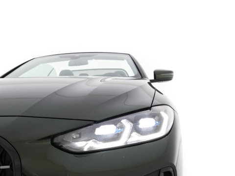 BMW 4 Serie Cabrio M440i xDrive High Executive (INCL-BTW) *LEATHER | LASER-LED | MEMORY-PACK | DIGI-COCKPIT | KEYLESS | HIFI-SOUND | SHIFTPADDLES | CAMERA | DAB | NAVI-FULLMAP | AMBIENTLIGHT | HEAD-UP | TOWBAR | 19''ALU*