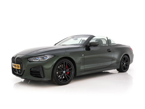 BMW 4 Serie Cabrio M440i xDrive High Executive (INCL-BTW) *LEATHER | LASER-LED | MEMORY-PACK | DIGI-COCKPIT | KEYLESS | HIFI-SOUND | SHIFTPADDLES | CAMERA | DAB | NAVI-FULLMAP | AMBIENTLIGHT | HEAD-UP | TOWBAR | 19''ALU*