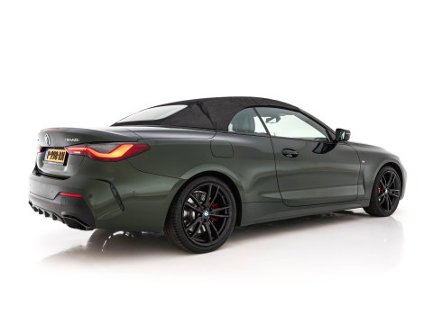 BMW 4 Serie Cabrio M440i xDrive High Executive (INCL-BTW) *LEATHER | LASER-LED | MEMORY-PACK | DIGI-COCKPIT | KEYLESS | HIFI-SOUND | SHIFTPADDLES | CAMERA | DAB | NAVI-FULLMAP | AMBIENTLIGHT | HEAD-UP | TOWBAR | 19''ALU*