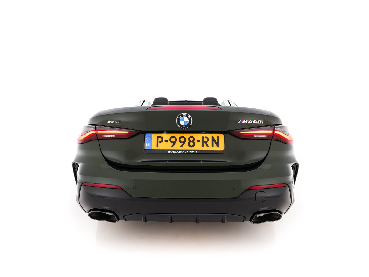 BMW 4 Serie Cabrio M440i xDrive High Executive (INCL-BTW) *LEATHER | LASER-LED | MEMORY-PACK | DIGI-COCKPIT | KEYLESS | HIFI-SOUND | SHIFTPADDLES | CAMERA | DAB | NAVI-FULLMAP | AMBIENTLIGHT | HEAD-UP | TOWBAR | 19''ALU*