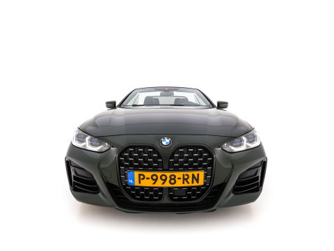 BMW 4 Serie Cabrio M440i xDrive High Executive (INCL-BTW) *LEATHER | LASER-LED | MEMORY-PACK | DIGI-COCKPIT | KEYLESS | HIFI-SOUND | SHIFTPADDLES | CAMERA | DAB | NAVI-FULLMAP | AMBIENTLIGHT | HEAD-UP | TOWBAR | 19''ALU*