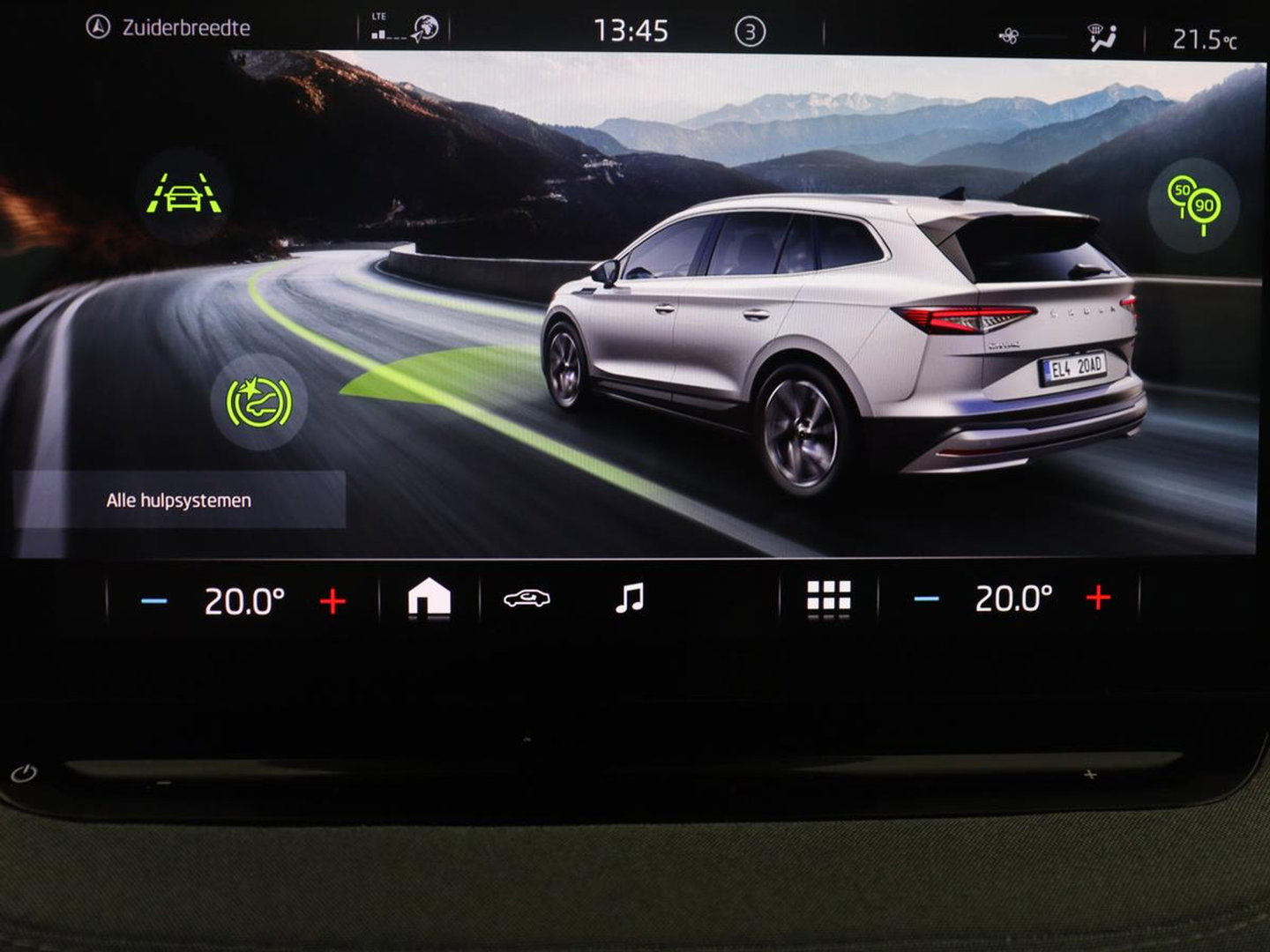 Škoda Enyaq iV 60 | SOH 93,0% | Half leder | Cruise control | Carplay | Climate control | Lane assist | Park assist | Trekhaak | Sfeerverlichting | Navigatie | Bluetooth