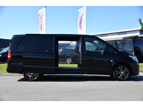 Mercedes-Benz Vito 114 CDI L3 Edition Camera, Cruise, LED, Clima, Automaat, 136pk, Sensoren, 2 x Schuifdeur, Trekhaak, Uniek!