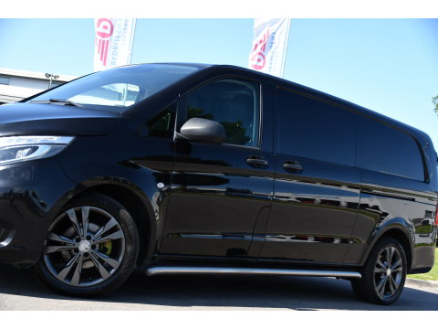 Mercedes-Benz Vito 114 CDI L3 Edition Camera, Cruise, LED, Clima, Automaat, 136pk, Sensoren, 2 x Schuifdeur, Trekhaak, Uniek!