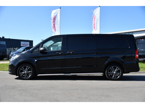 Mercedes-Benz Vito 114 CDI L3 Edition Camera, Cruise, LED, Clima, Automaat, 136pk, Sensoren, 2 x Schuifdeur, Trekhaak, Uniek!