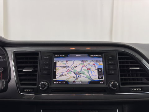 SEAT Leon ST 1.4 EcoTSI FR Connect (INCL.BTW) *LEATHER-FABRIC | FULL-LED | NAVI-FULLMAP | SPORT-SEATS | CAMERA | PRIVACY-GLASS | ECC | PDC | CRUISE | 17''ALU*