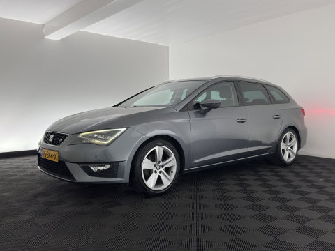 SEAT Leon ST 1.4 EcoTSI FR Connect (INCL.BTW) *LEATHER-FABRIC | FULL-LED | NAVI-FULLMAP | SPORT-SEATS | CAMERA | PRIVACY-GLASS | ECC | PDC | CRUISE | 17''ALU*