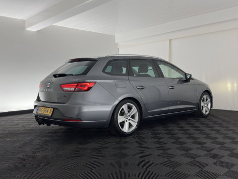 SEAT Leon ST 1.4 EcoTSI FR Connect (INCL.BTW) *LEATHER-FABRIC | FULL-LED | NAVI-FULLMAP | SPORT-SEATS | CAMERA | PRIVACY-GLASS | ECC | PDC | CRUISE | 17''ALU*