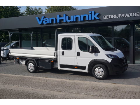 Fiat Ducato 35 Maxi DOKA 180PK Open Laadbak AUT 10" Scherm, Navi, Climate, Trekhaak, Standkachel! NR. D01*