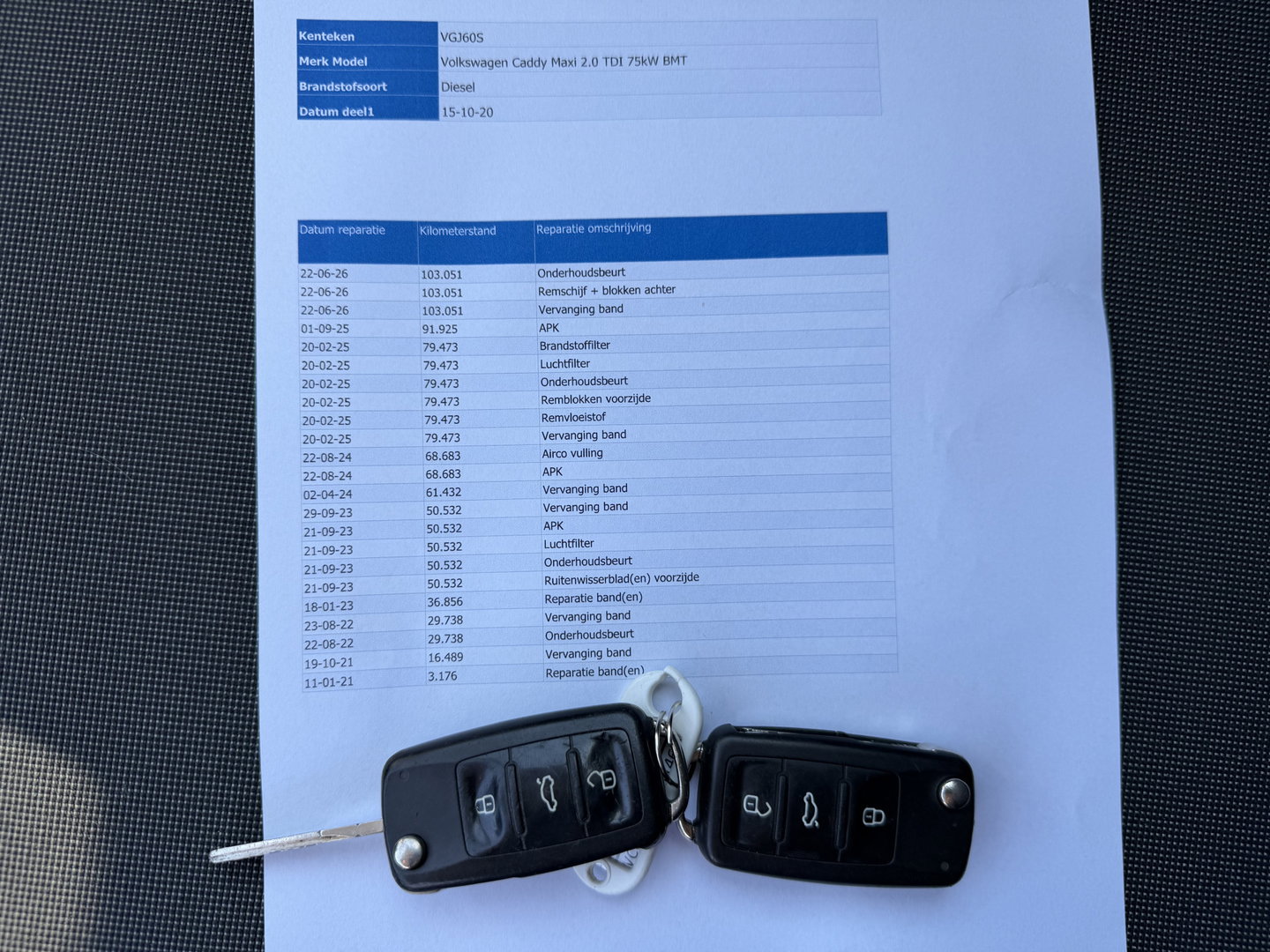 Volkswagen Caddy 2.0 TDI L2H1 BMT Maxi / vaste prijs rijklaar € 14.950 ex btw / lease vanaf € 252 / euro 6 / bpm vrij / Flexmo ingerichte laadruimte / pdc achter / airco / cruise