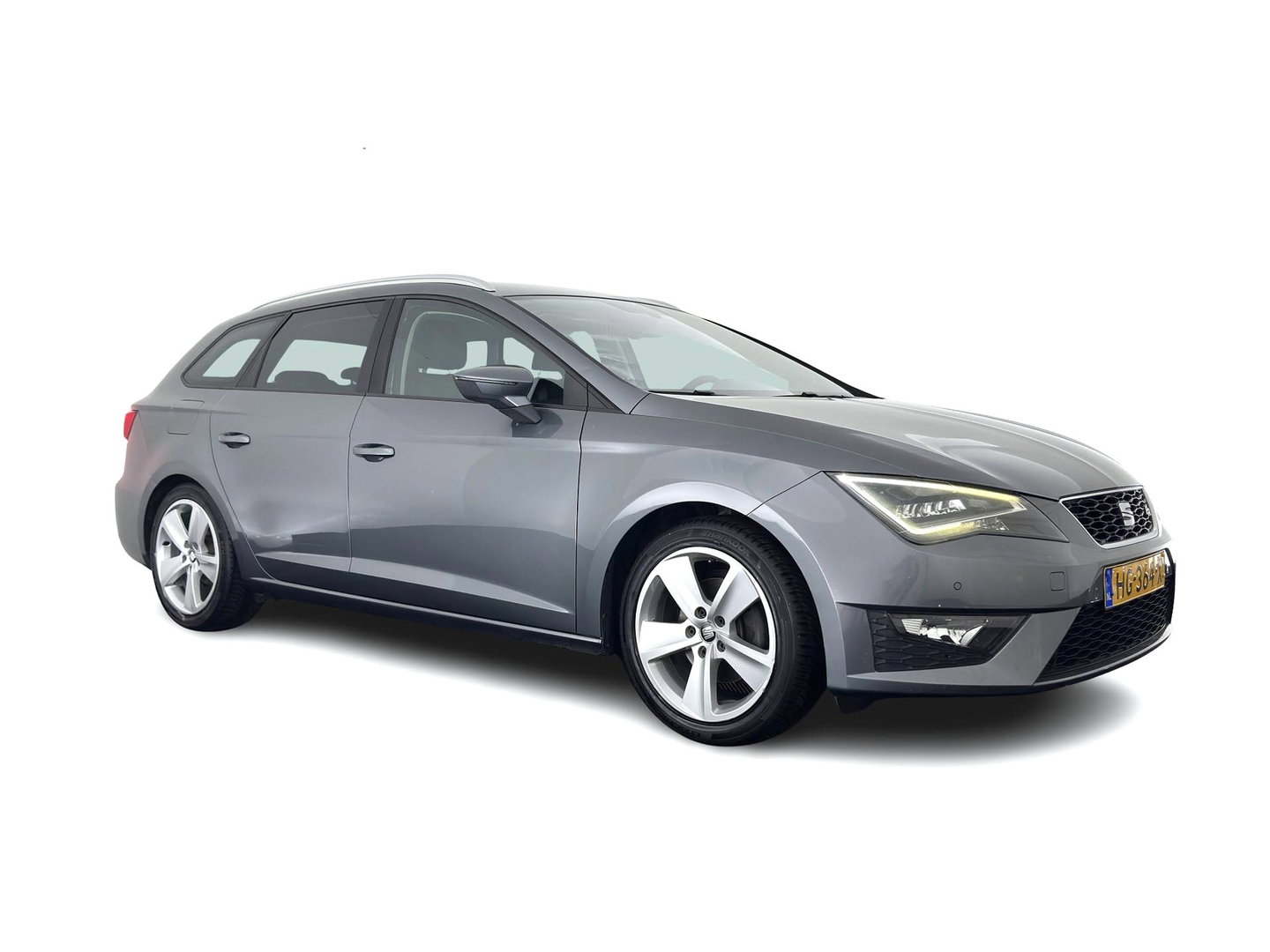 SEAT Leon ST 1.4 EcoTSI FR Connect (INCL.BTW) *LEATHER-FABRIC | FULL-LED | NAVI-FULLMAP | SPORT-SEATS | CAMERA | PRIVACY-GLASS | ECC | PDC | CRUISE | 17''ALU*