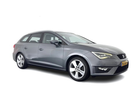 SEAT Leon ST 1.4 EcoTSI FR Connect (INCL.BTW) *LEATHER-FABRIC | FULL-LED | NAVI-FULLMAP | SPORT-SEATS | CAMERA | PRIVACY-GLASS | ECC | PDC | CRUISE | 17''ALU*