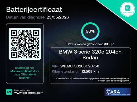BMW 3 Serie 320e Sedan SOH 98% M-sport Pano Brooklyn Grau