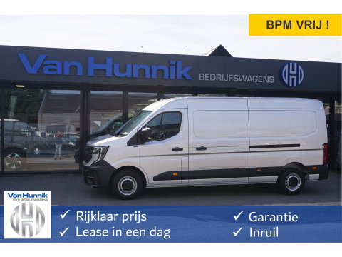 Renault Master T35 170PK L3H2 BPM VRIJ!! 10" R-Link Navi, Camera, LED 2x Schuifdeur!! NR. 725