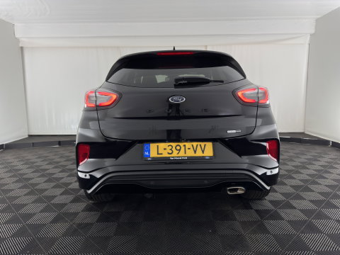 Ford Puma 1.0 EcoBoost Hybrid ST-Line X (INCL-BTW) *LEATHER-FABRIC | ADAPTIVE-CRUISE | FULL-LED | BANG&OLUSEN |  BLIND-SPOT | CAMERA | HEATED-SPORTSEATS | DIGI-COCKPIT | NAVI-FULLMAP | PRIVACY-GLASS | AMBIENT-LIGHT | TOWBAR | 18''A