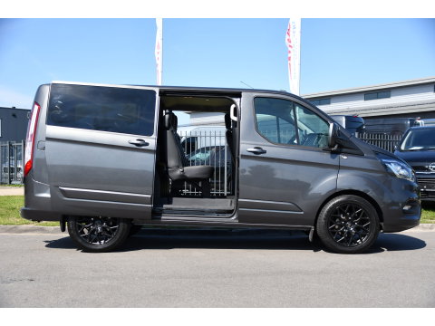 Ford Transit Custom 300 2.0 TDCI L1H1 Limited DC PB Edition Camera, Cruise, Carplay, LED, Leder, 2 x Schuifdeur, Stoelverwarming, Sensoren, Automaat, Uniek!