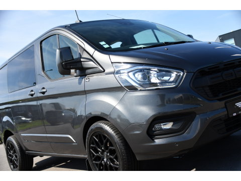 Ford Transit Custom 300 2.0 TDCI L1H1 Limited DC PB Edition Camera, Cruise, Carplay, LED, Leder, 2 x Schuifdeur, Stoelverwarming, Sensoren, Automaat, Uniek!