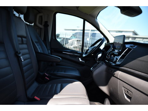 Ford Transit Custom 300 2.0 TDCI L1H1 Limited DC PB Edition Camera, Cruise, Carplay, LED, Leder, 2 x Schuifdeur, Stoelverwarming, Sensoren, Automaat, Uniek!